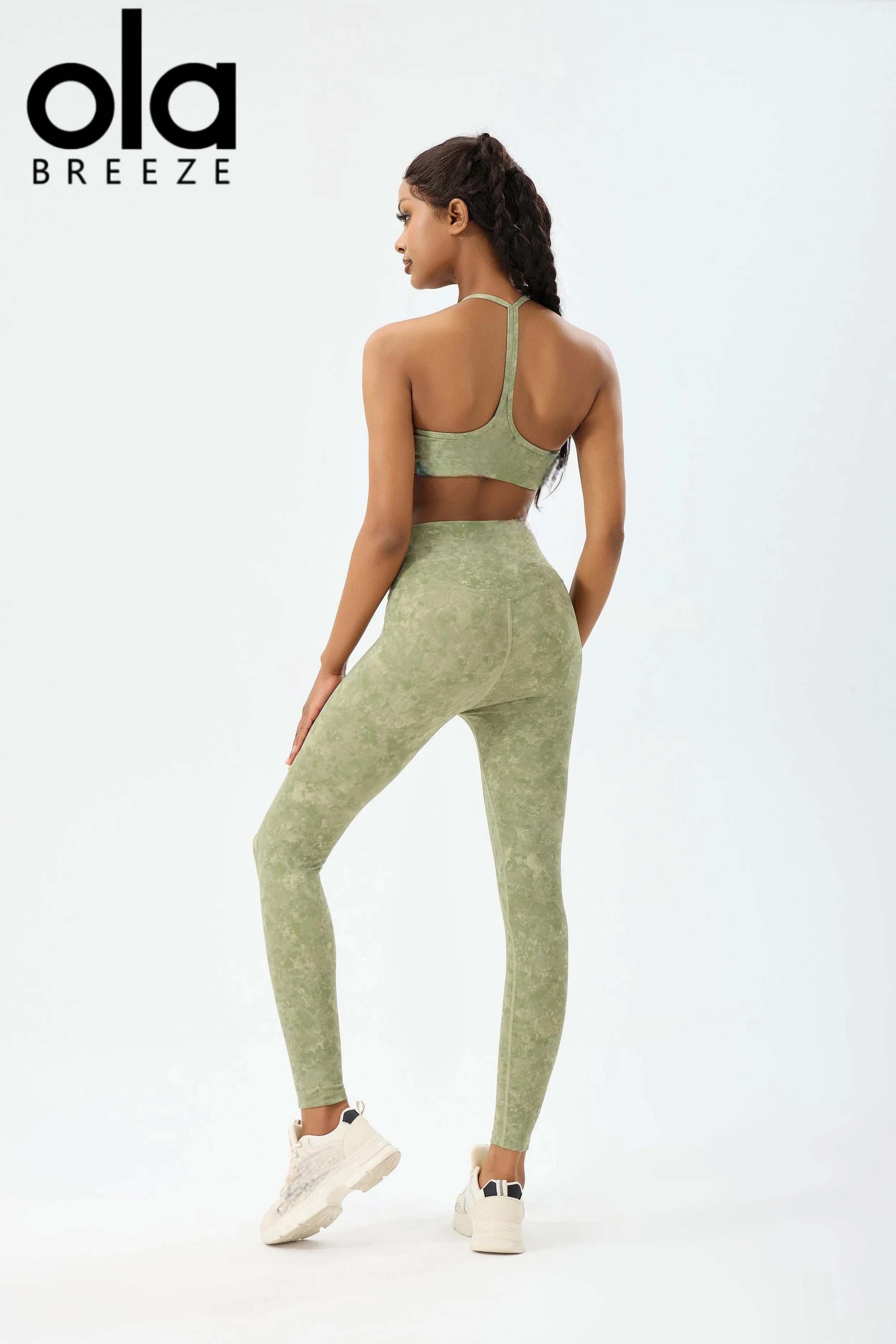 Фото НОВЫЙ комплект для йоги Ola Breeze: спортивные брюки, женские эластичные брюки для бега, спортивный жилет для пилатеса №4