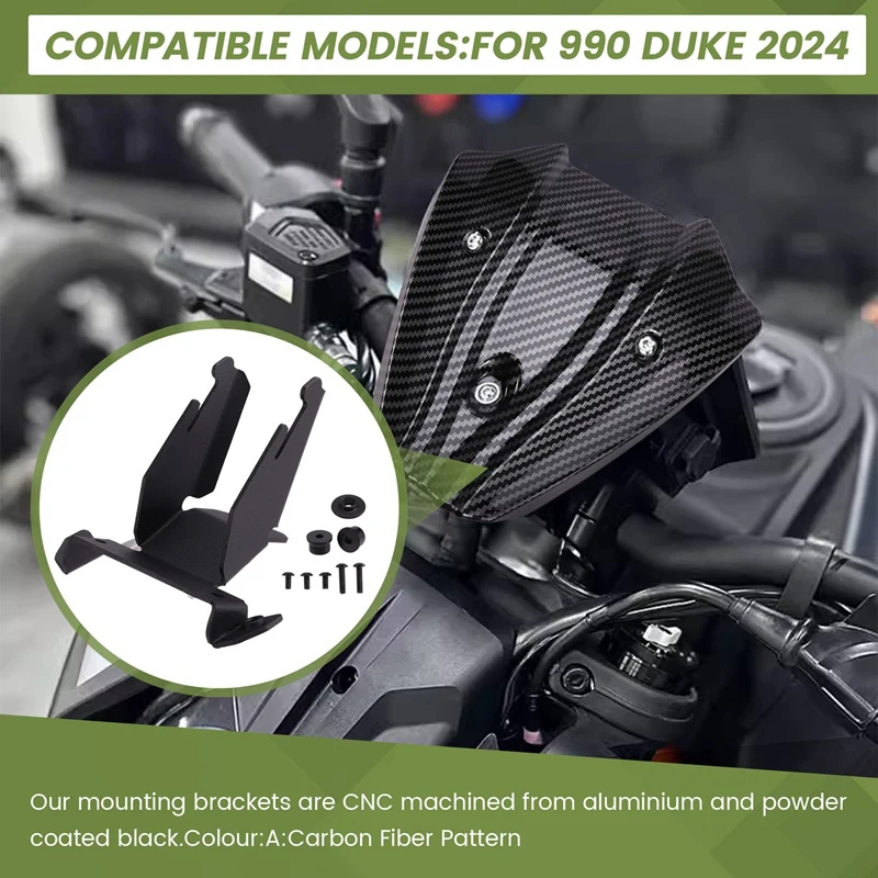 Аксессуары для мотоциклов дефлектор ветрозащитный экран 990Duke 990 2024- Fly Screen