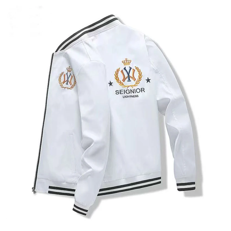 

High-end Spring and Autumn Flight Jacket Men's Baseball Uniform Jacket Embroidery Korean Casual Fashion Brand Men's Jacket