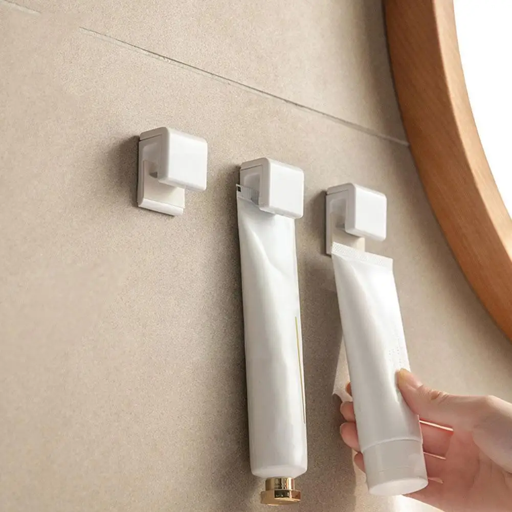 

Powerful Adhesive Seamless Bathroom Hanging Hook Clip For Cleanser Toothpaste Towel Keys Home Kitchen Bathroom Organ M8x5