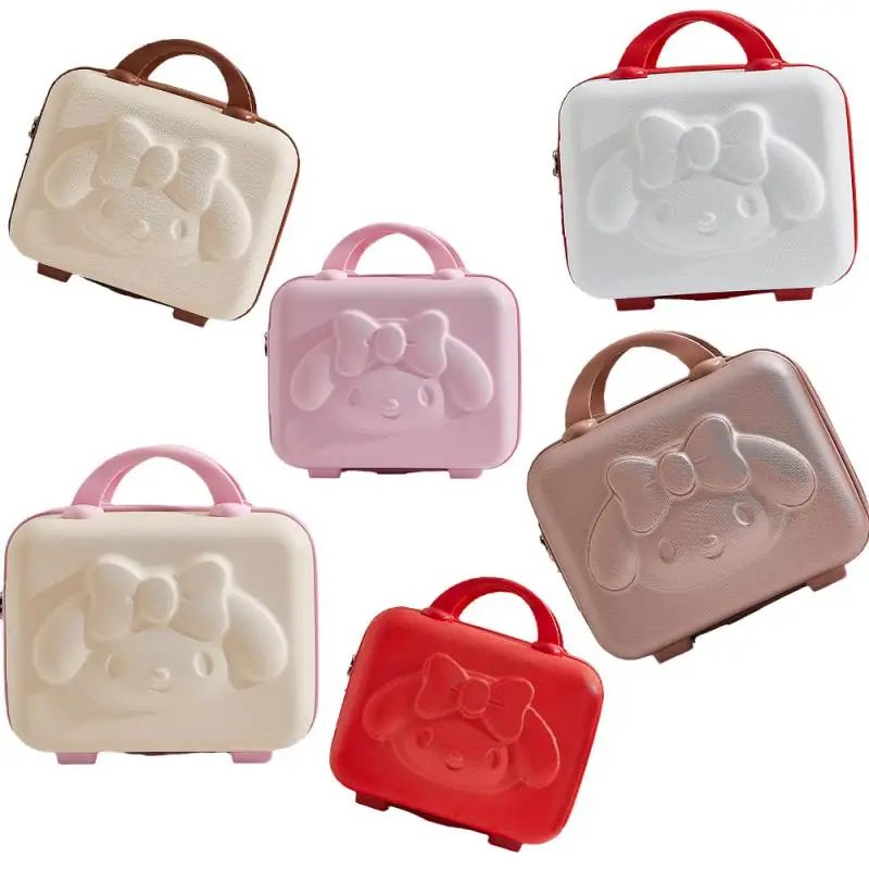 

New Cute Cartoon Sanrios My Melody Mini Kawaii 3D Anime Water Proof Password Hand Luggage Cosmetic Student Travel Storage Bag