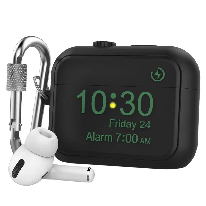 Силиконовый чехол для наушников AirPods Pro 2 в форме будильника