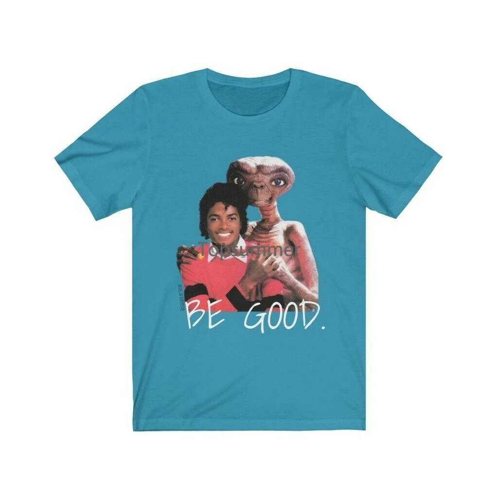 

Mj & Et Be Good 80S Michael Jackson E.T. Motivational Positive Retro Graphic Tee
