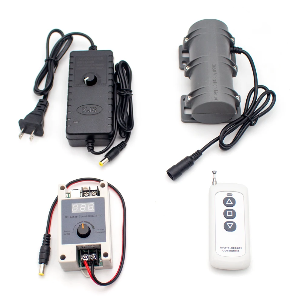 Вибрационный двигатель с дистанционным управлением, двигатель 12 В/24 В, 3800 об/мин, электрическая массажная кровать большой мощности, промышленный вибратор сито, Вибрационный двигатель 10 Вт