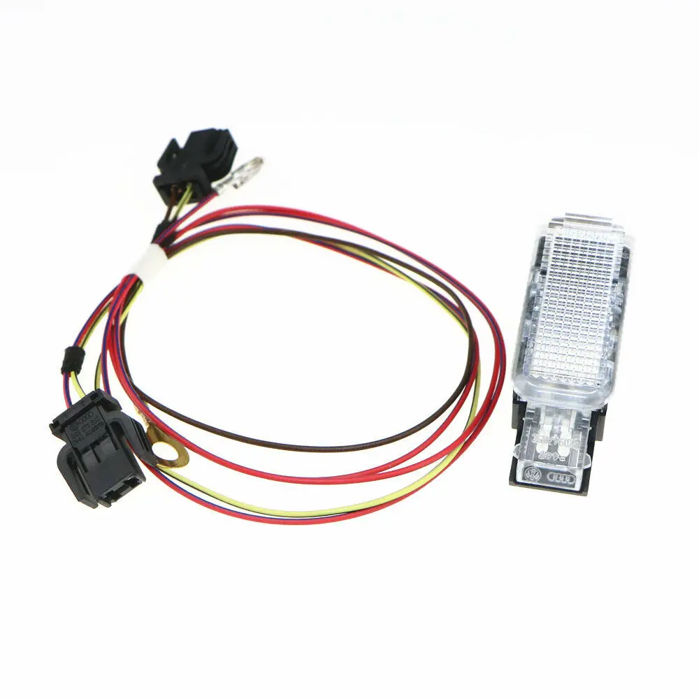 

White Door Panel Warning Light Lamp Harness Cable Plug Kit for Audi A3 A4 B8 A5 A6 A7 A8 Q3 Q5 TT RS 8KD 947 415 8KD 947 415C
