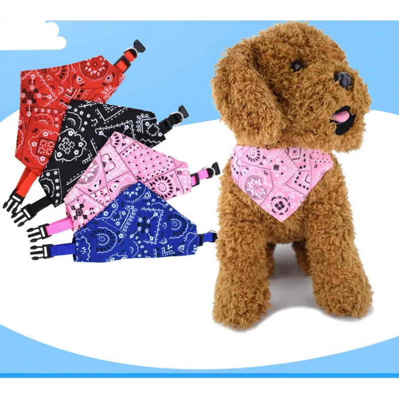 

Dog Bandanas Bulk Washable Triangle Bibs, Dogs Scarf Kerchief Neckerchief for Small Medium Large Cats Puppy