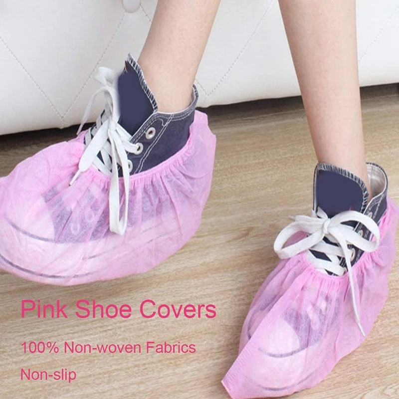 

200 шт. одноразовые чехлы для обуви, чехлы для обуви, белые защитные Нескользящие прочные Чехлы для обуви