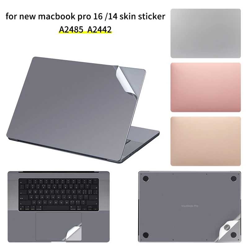 For 2022 New Macbook Pro 16/14/13 A2485 A2442 A2338 Skin Sticker 2020 Macbook Air 13 Pro13 A2179 A2337 A2338 Laptop Sticke Cover