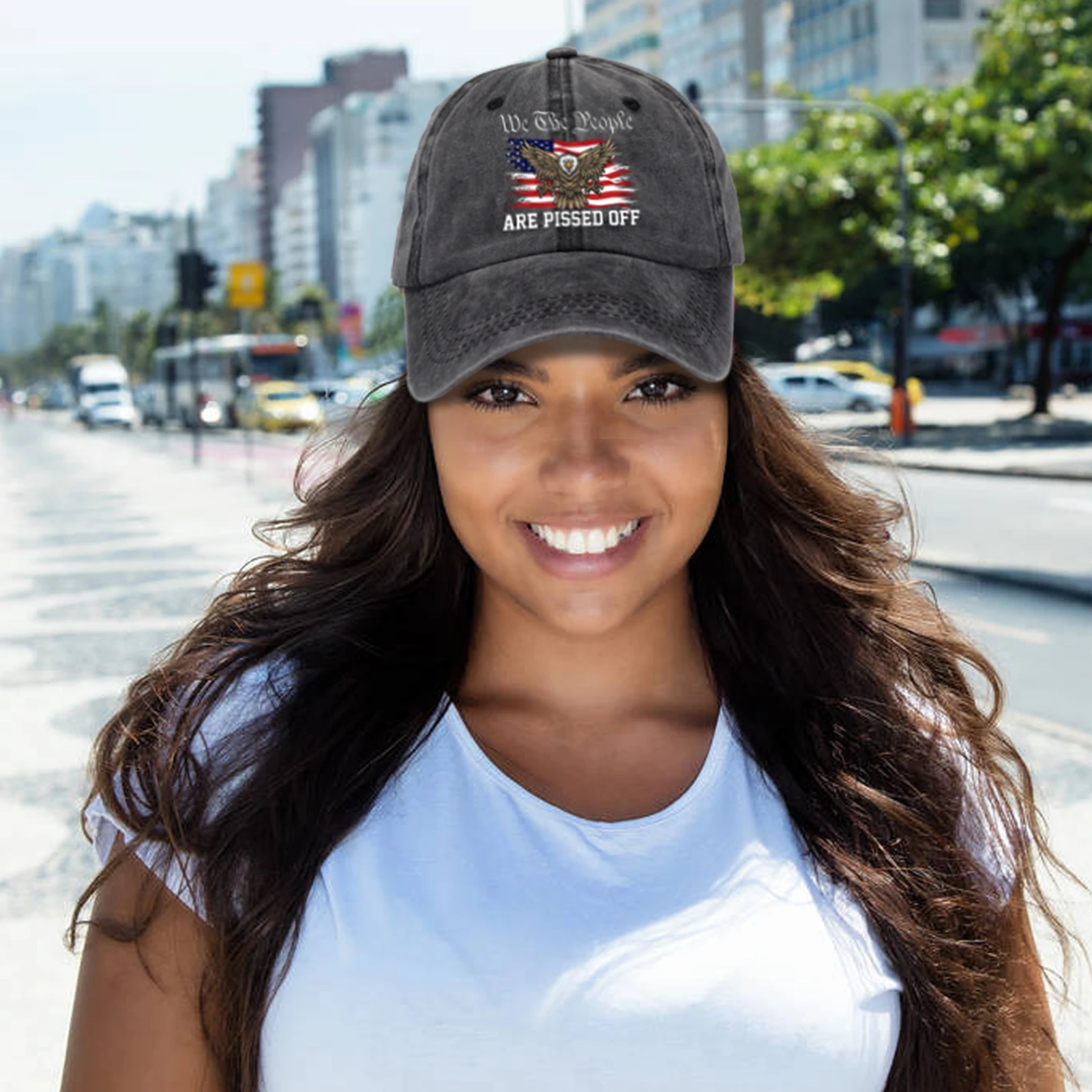 

Baseball Cap Spring Summer Solid Sunhat We The People Are Pissed Off Embroidered Unisex Cotton Baseball Caps Hip Hop Fishing Hat