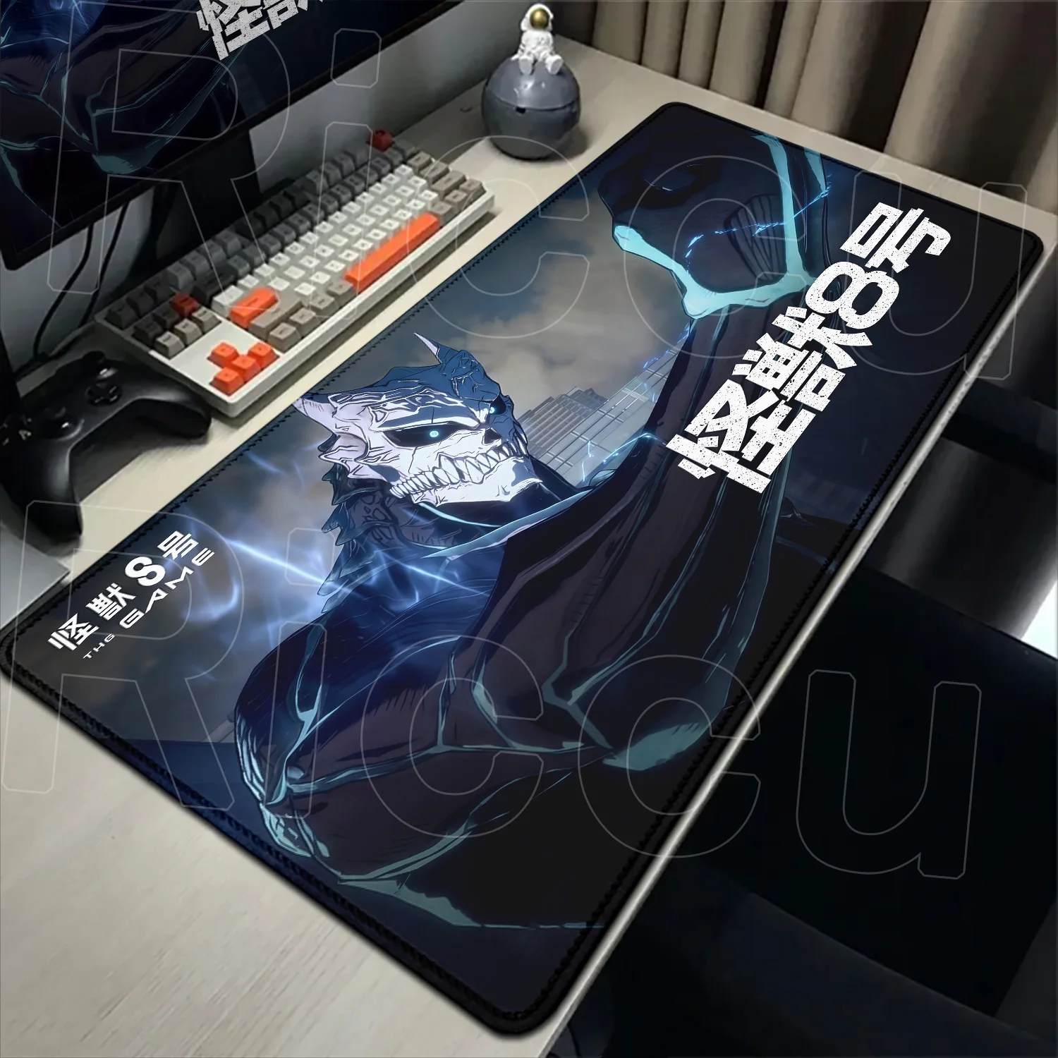 Фото XXL 40X90CM Коврик для мыши в стиле аниме, большой игровой K-Kaiju No. 8. Коврик для мыши LockEdge, резиновые аксессуары, компьютерная клавиатура, стол, коврик, коврик №2