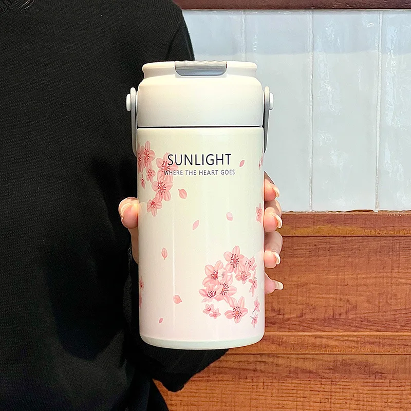 

CPLIFE вакуумный термос с цветочным принтом 750 мл/550 мл