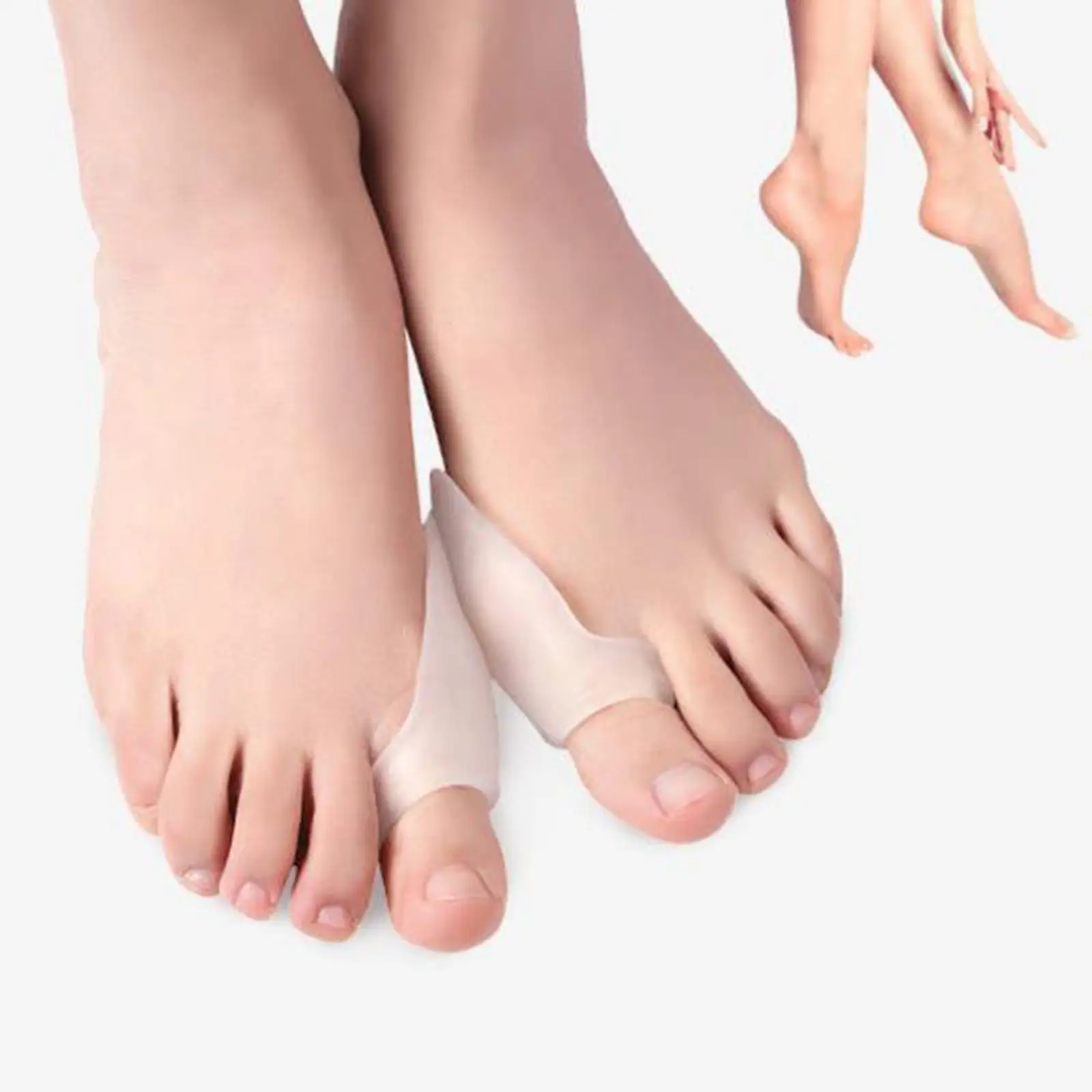 

2Pcs Toes Separator Bunion Bone Ectropion Adjuster Hallux Valgus Corrector for Realign Crooked Toes Pain Relief Overlapping Toes