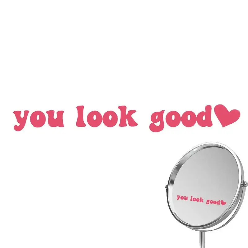 

Mirror Stickers You Look Good Small You Look Good Wall Decal 3.9x0.7in Inspirational Wall Decal Rearview Side View Motorcycle