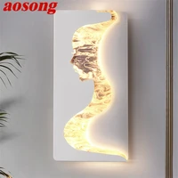 aosong modern luxury wall lamp creative design sconce light led decorative bedroom living room fixtures