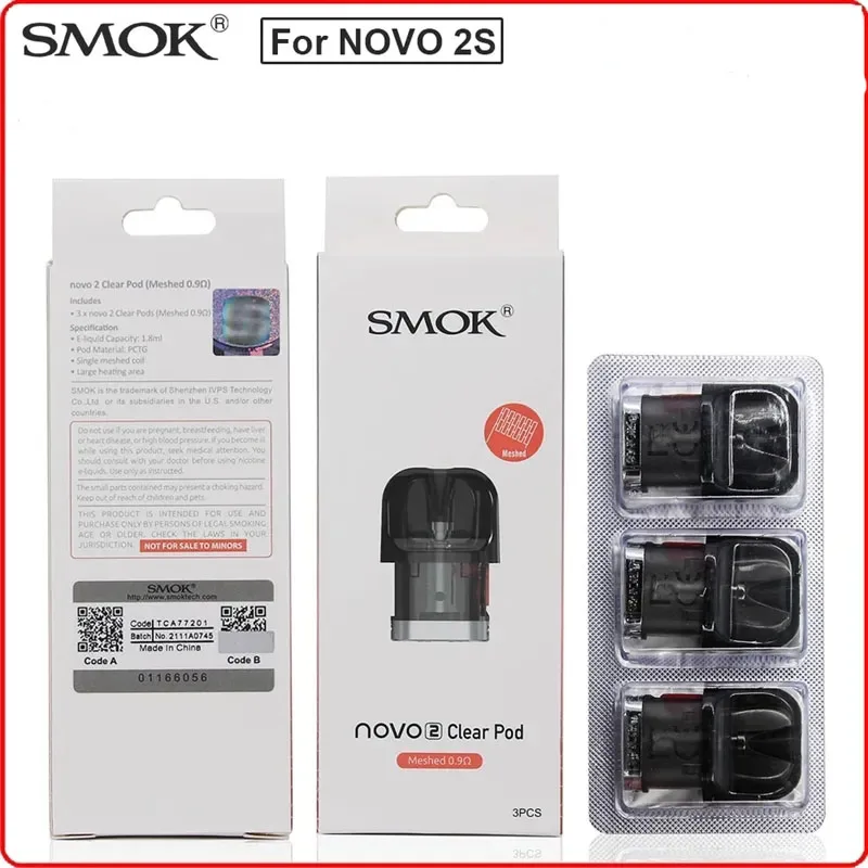 

Original Vape SMOK NOVO 2S Pod 2 S Cartridges Coil Head Heater Evaporator E Cigarette Atomizer Electronic Tank Accessories