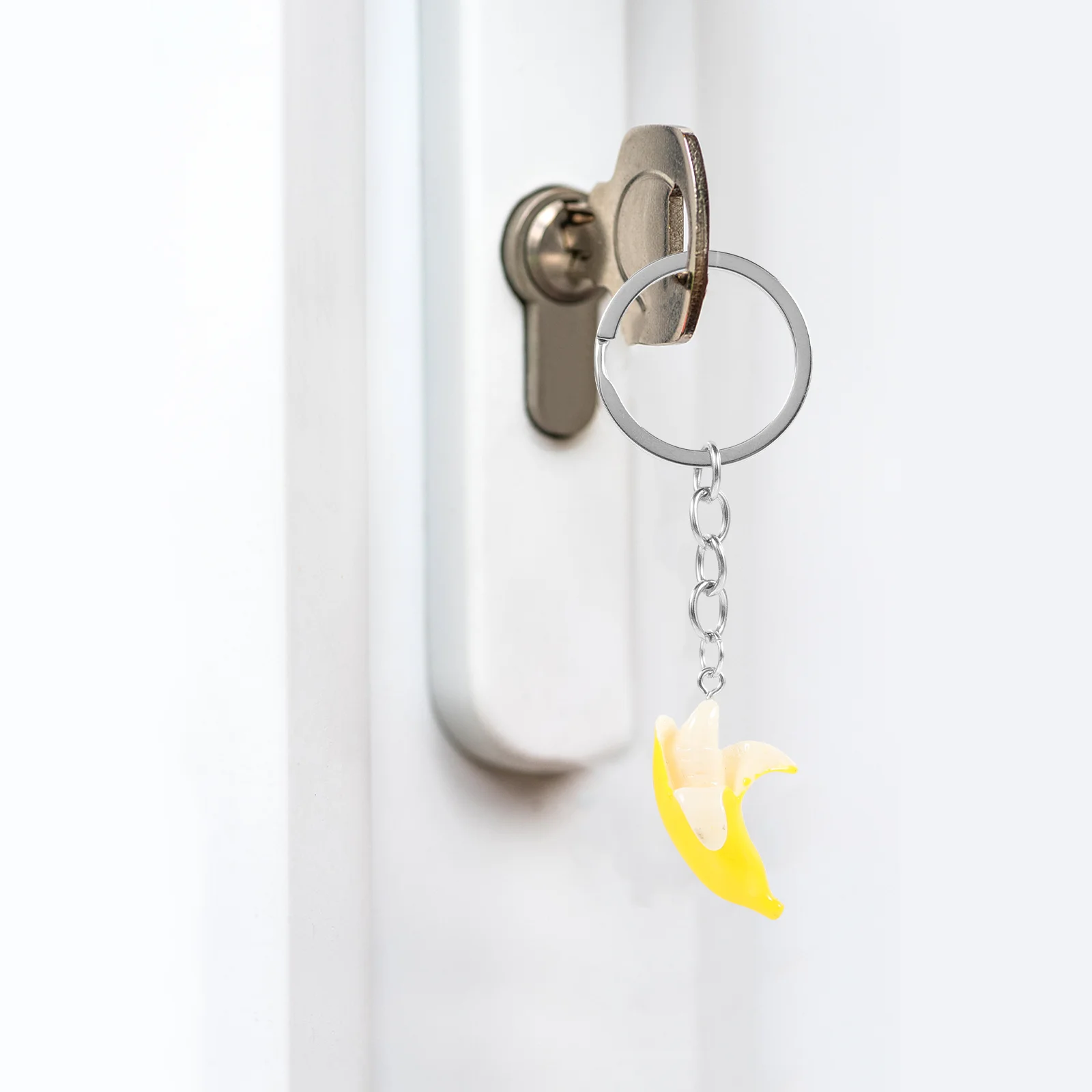 

Handbag Car Key Chains Women Accessories Banana Keychain Kawaii Wallet Backpack Purses