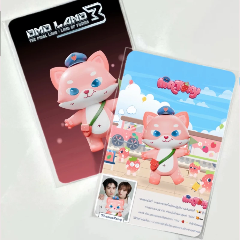 Фото Набор из 2 шт. двусторонних печатных карточек Auausave Porteetee Mhiipraew Bokbear Mrtoky JookKroo Alinor HeartDy TMiLK, 3 дюйма (8,4*5,6 см) №3