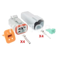 1 set 4 pins at04 4p at06 4s automobile wiring terminal socket car male female docking wire connector dt04 4p dt06 4s