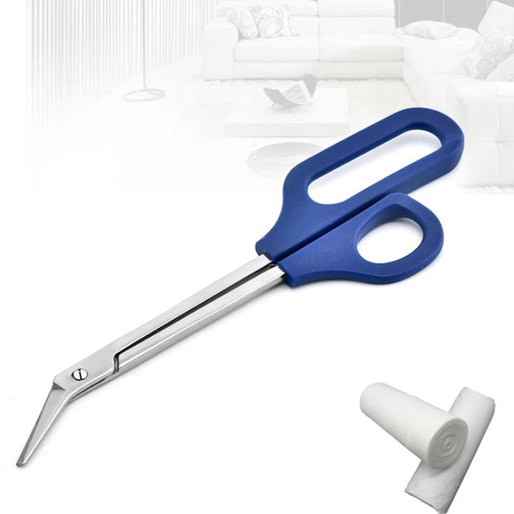 

1 Pc Toenail Scissors Long Handled Toe Nail Nipper Cutter Clipper Pedicure Manicure Home Cuticle Guaze Bandage Scissors Tools