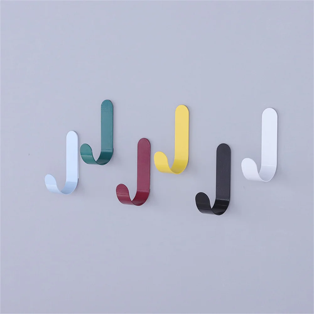 

Wrought Iron Hook Universal Hook Paste Firmly Good Load Bearing Household Key Hook Household Products Free Collocation Adhesive