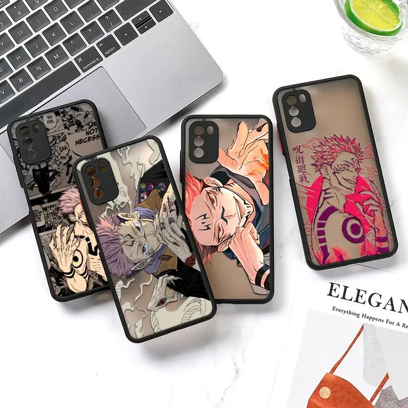 

Jujutsu Kaisen Sukuna Gojo Anime Mi 12T Pro Case For Xiaomi 12 11 Lite 5G NE 11T 10T 9 Cover Poco X3 X4 NFC F3 M4 Pro Matte Case