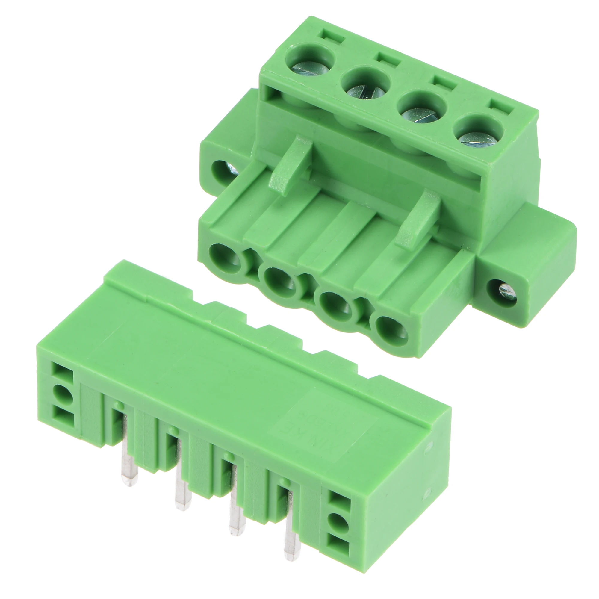 

Uxcell PCB Mount Screw Terminal Block 5.08mm Pitch 4 Pin 10A Plug-in for Electrical, Instruments 5 Set