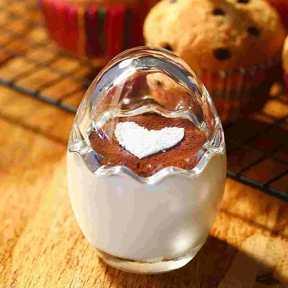 

2pcs Pudding Cup Glass Cup Funny Egg Shape Yogurt Cup for Dessert Making
