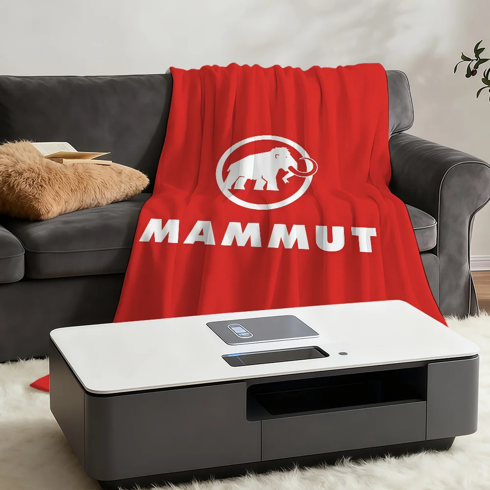 Фото Плед с логотипом M-MAMMUTS, мягкий, теплый, пушистый, для детей, для кровати, дивана, автомобиля, колыбели №5