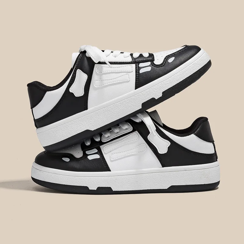 Sports Shoes Women's Black And White Sneakers 2022 New Spring Thick-soled Women's All-match Running Shoes Small White Shoes New