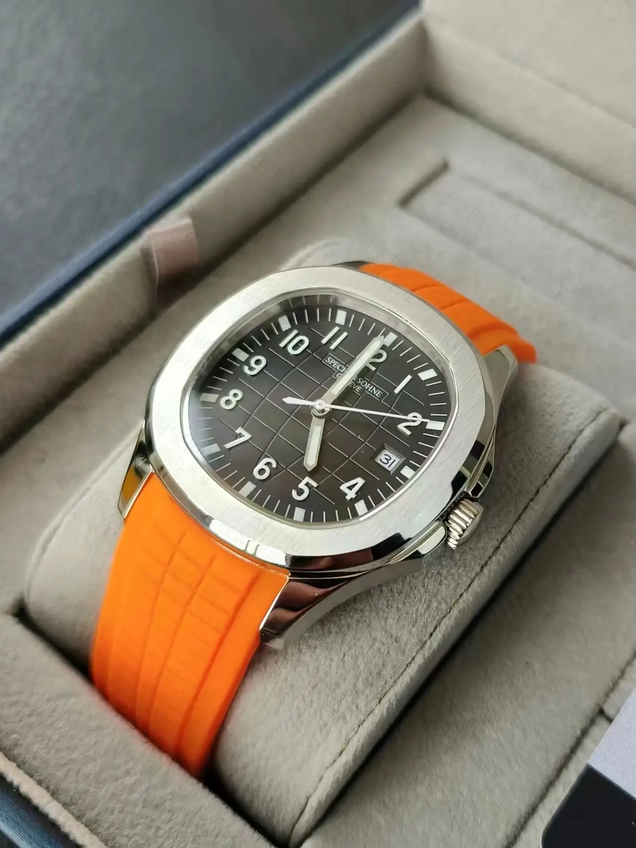 Часы мужские механические из нержавеющей стали с ночным свечением