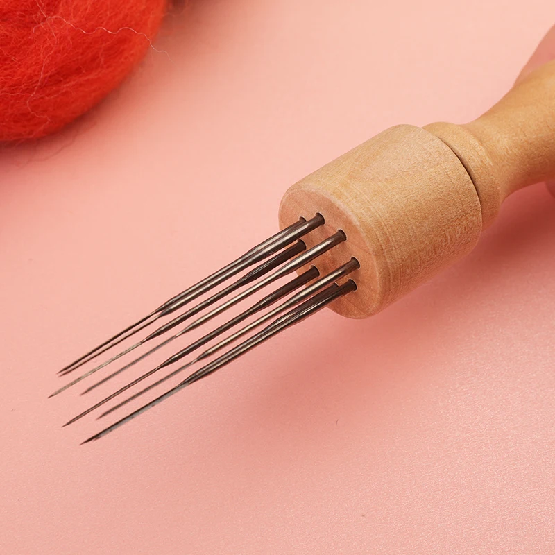 KRABALL Набор Для Валяния Игл С Деревянной Ручкой