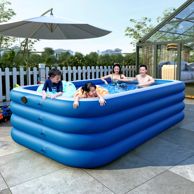 4 Layer Swimming Pool Big Size 4.68m Outdoor Large Removable Pool Inflatable Piscine GonflableLarge Pools for Family AB50YC images - 6
