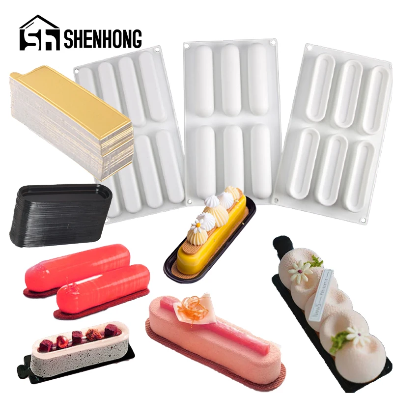 Силиконовые формы для выпечки SHENHONG Eclair силиконовые торта масла пластиковая