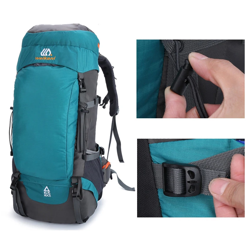 

Туристический Водонепроницаемый рюкзак, вместительная спортивная сумка для альпинизма, походов, походов, 65 л
