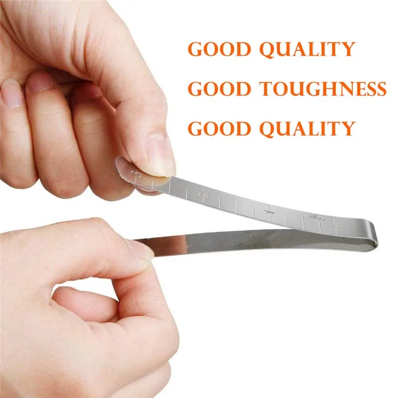 5Pcs Stainless Steel Sewing Clips Hemming Marking Accessories 3 inches Measurement Quilting Ruler Supplies |