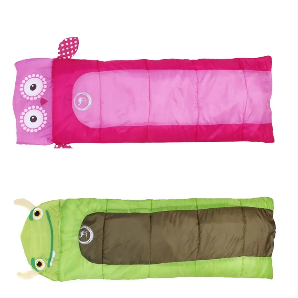 

Children Sleeping Bag Outdoor Packable Camping Warm Quilt With Carry Bag
