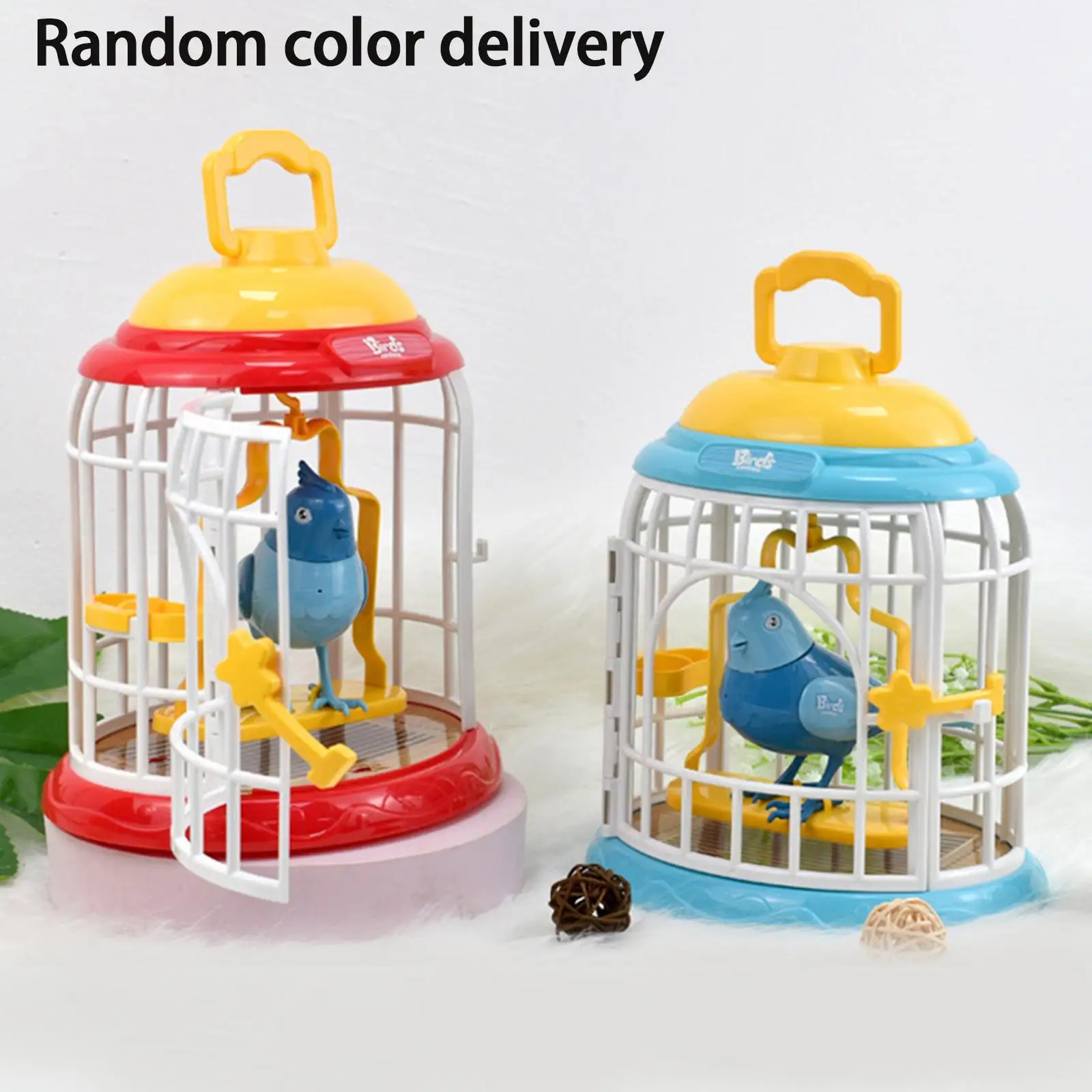 

Singing Chirping Bird Educational Toy Sparrow Voice Control Bird Toy Oanament Preschool Toddler Kids Child