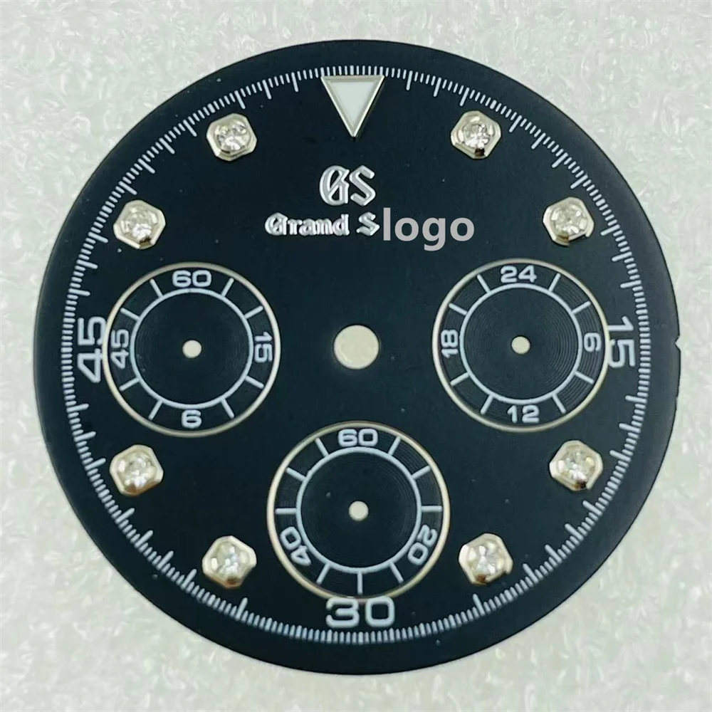 

Применимо к циферблату GS Panda VK63, кварцевый механизм, 6-контактная лицевая пластина, таймер, лицевая сторона, аксессуары для часов, запчасти дл...