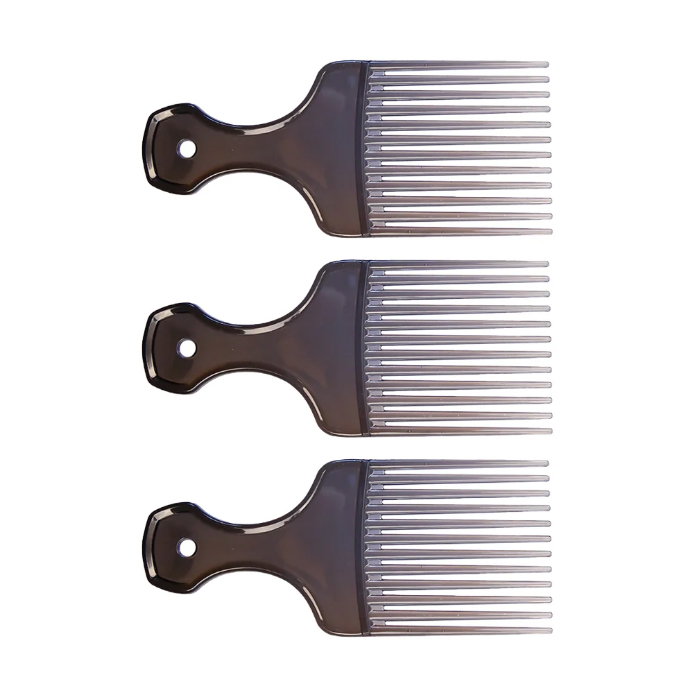 

Hair Pick Comb, 3PCS Afro Hair Pick Comb, Wide Hair Pick Comb, Portable Styling Hair Comb, Hairdressing Styling Tool for