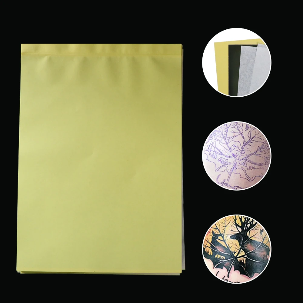 10/25/50 Листов Четырехслойная Бумага Для Татуировок Временный Трафарет Боди-арта