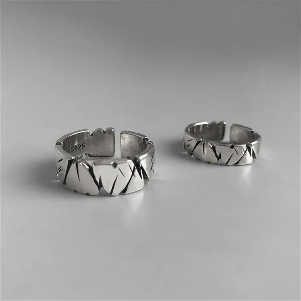 Креативное Открытое кольцо в форме сердца женское античное серебряное с морским