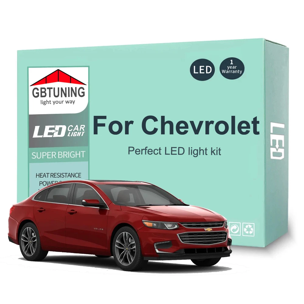 

LED Interior Light Bulb Kit For Chevrolet Chevy Malibu Impala Cavalier Cobalt Cruze Aveo Beretta Lumina Carlo Volt Lamp Canbus