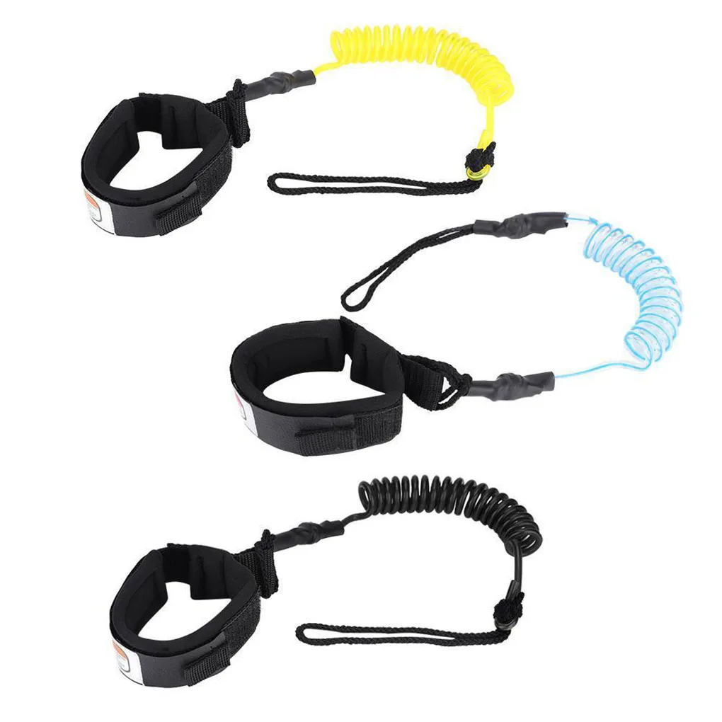 

Kayak Paddle Rope Anti-lost Coiled Spring Leash Surfboard Leg Foot Ankle Rope Surfing Accessory Black