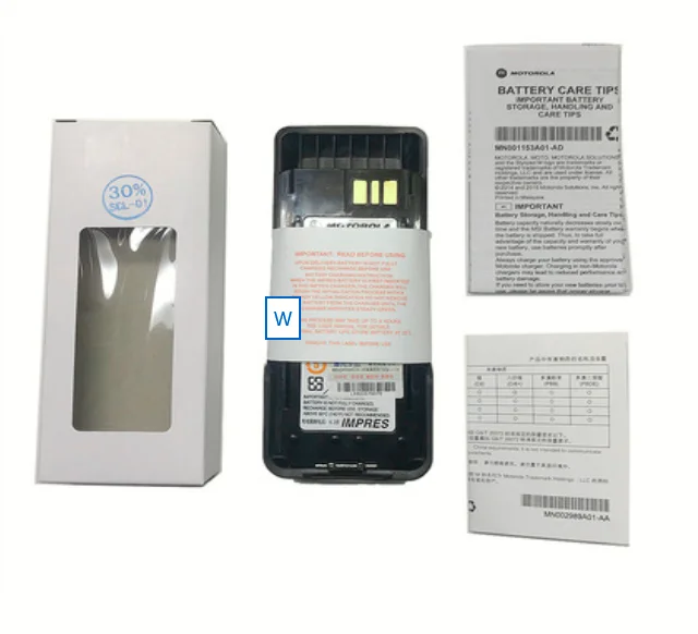 Tanie Akumulator Litowo-jonowy NNTN8359A 2075mAh 15.8Wh Dla MOTOROLA IMPRES XIR P8668EX P8608EX Radio Przeciwwybuchowe Zasilacz NNTN8359