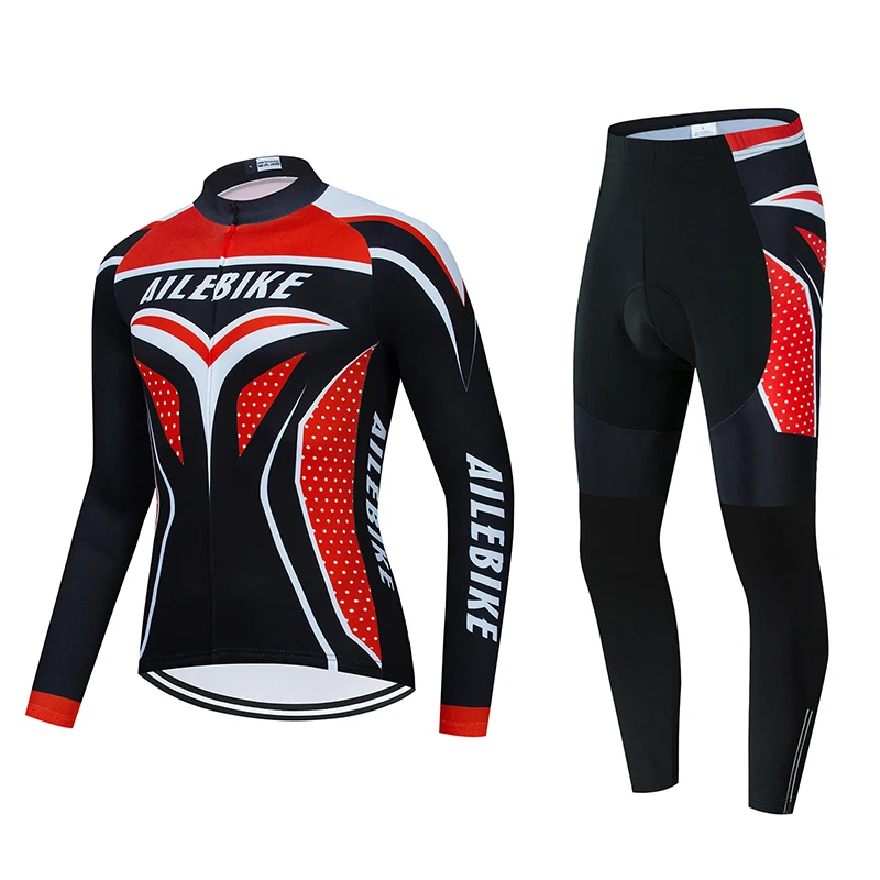 

Men's summer riding clothes long-sleeved suit bicycle clothing bicycle riding clothes pants team version customized