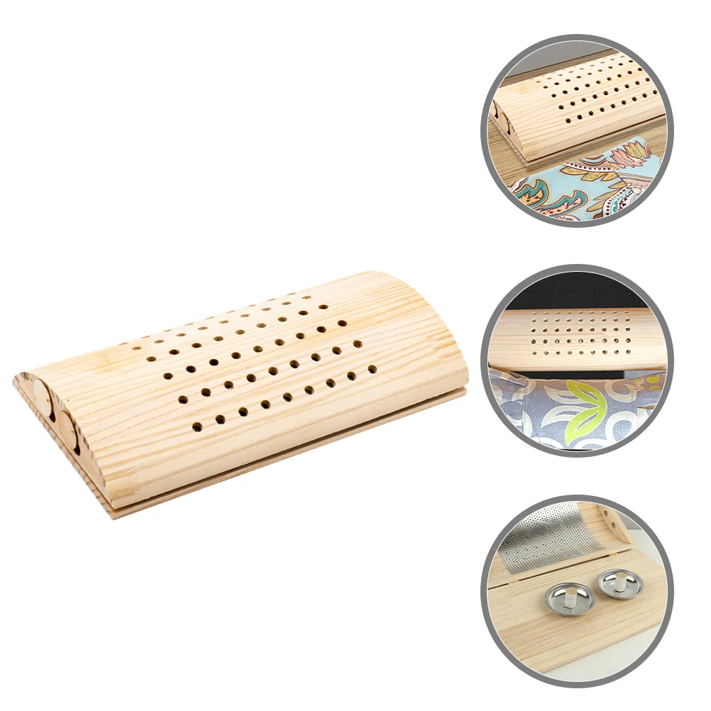 

Sleep Accessory Supply Reusable Lumbar Pillow Wooden Moxibustion Daily Use Cervical
