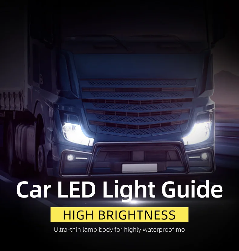 

2023 NEW 24V LED Truck Car Led Ligh 24V Car Daytime Running Lights Start Scanning Flow Light Turn Signal Lights