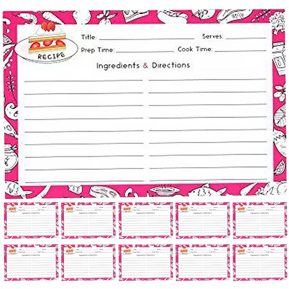50 шт. кухонные карты рецептов подарок для друзей еды тонкое качество