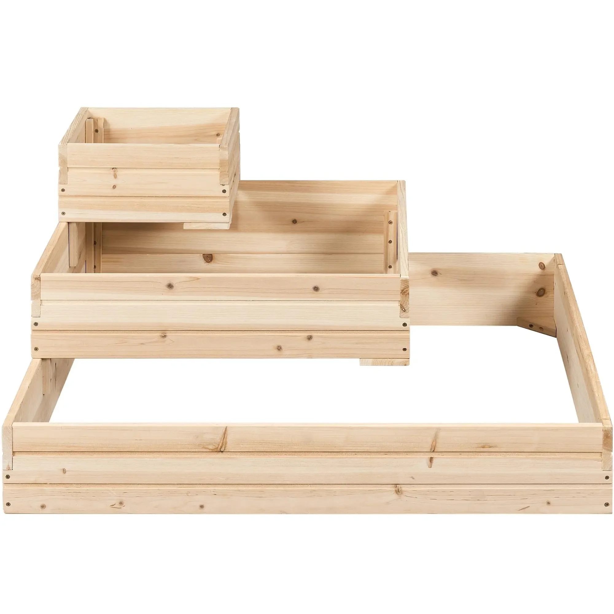 Оптовая продажа натуральной цветочной клумбы для дома и дороги деревянный