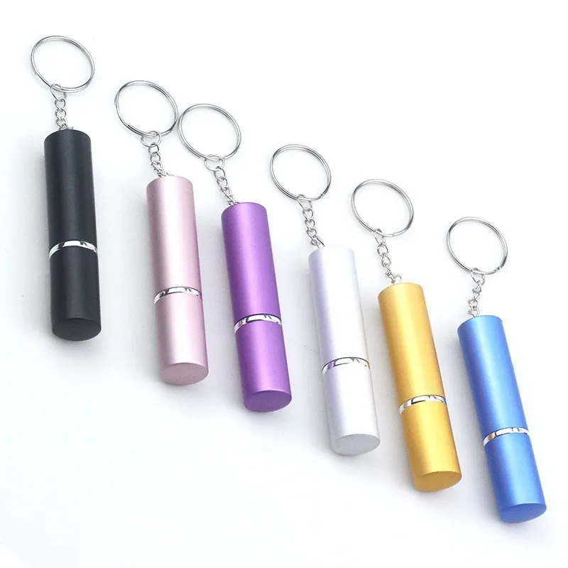 

10ml Spray Perfume Sample Bottle with Metal Keyring Gift Colourful Mini Portable Perfume Dispenser Bottle Keychain for Travel